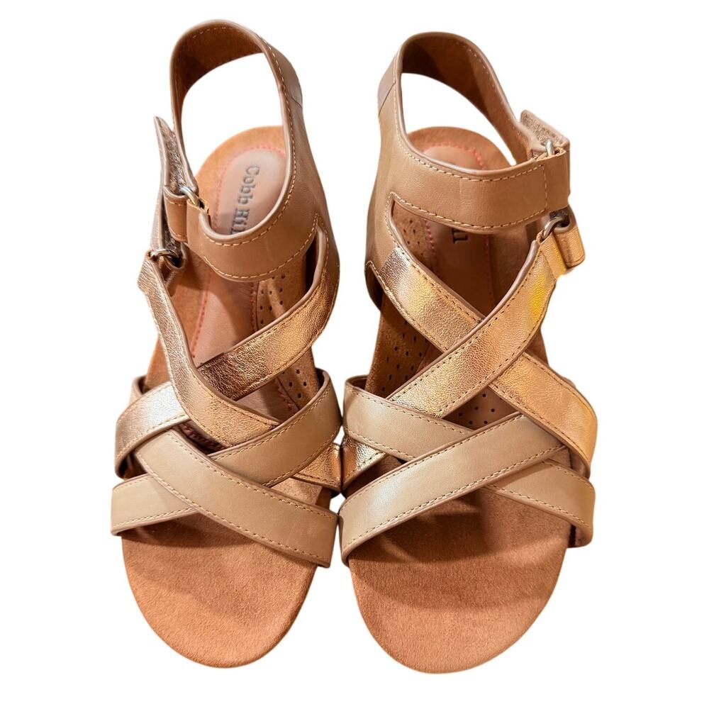 NEW Cobble Hill Helin Women's Sandals Taupe-Metallic-Multi Size 5M